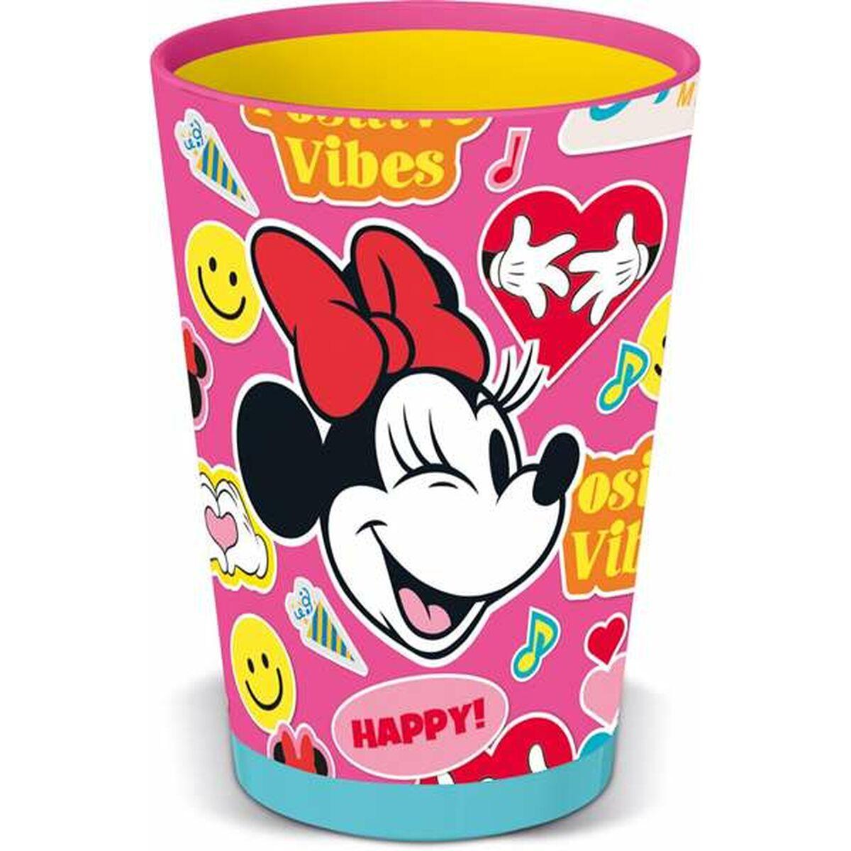 Minnie Mouse Flower Power børnekrus 470 ml - plastik, anti-tip billede