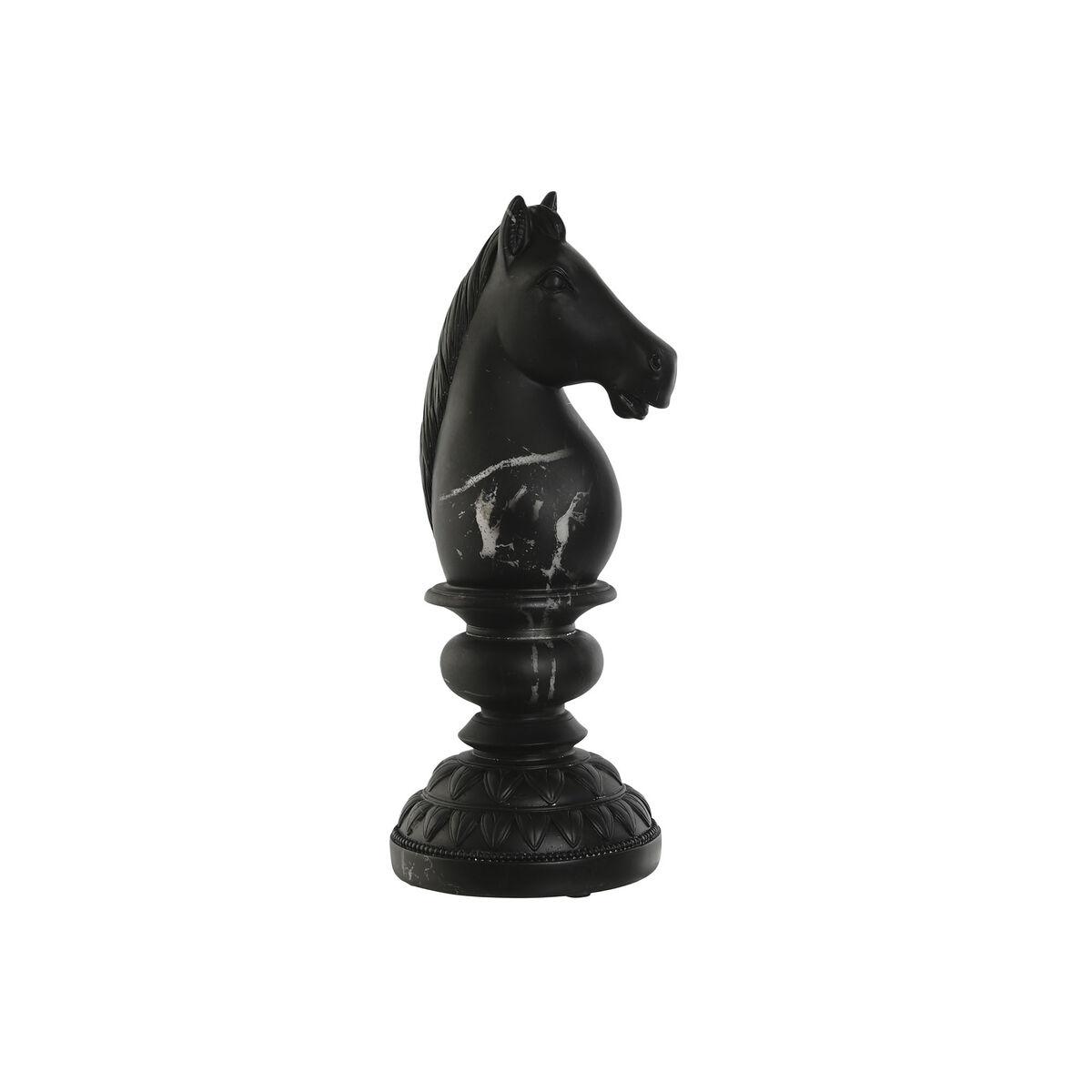 Dekorativ figur - Sort hest, 13 × 13 × 33 cm