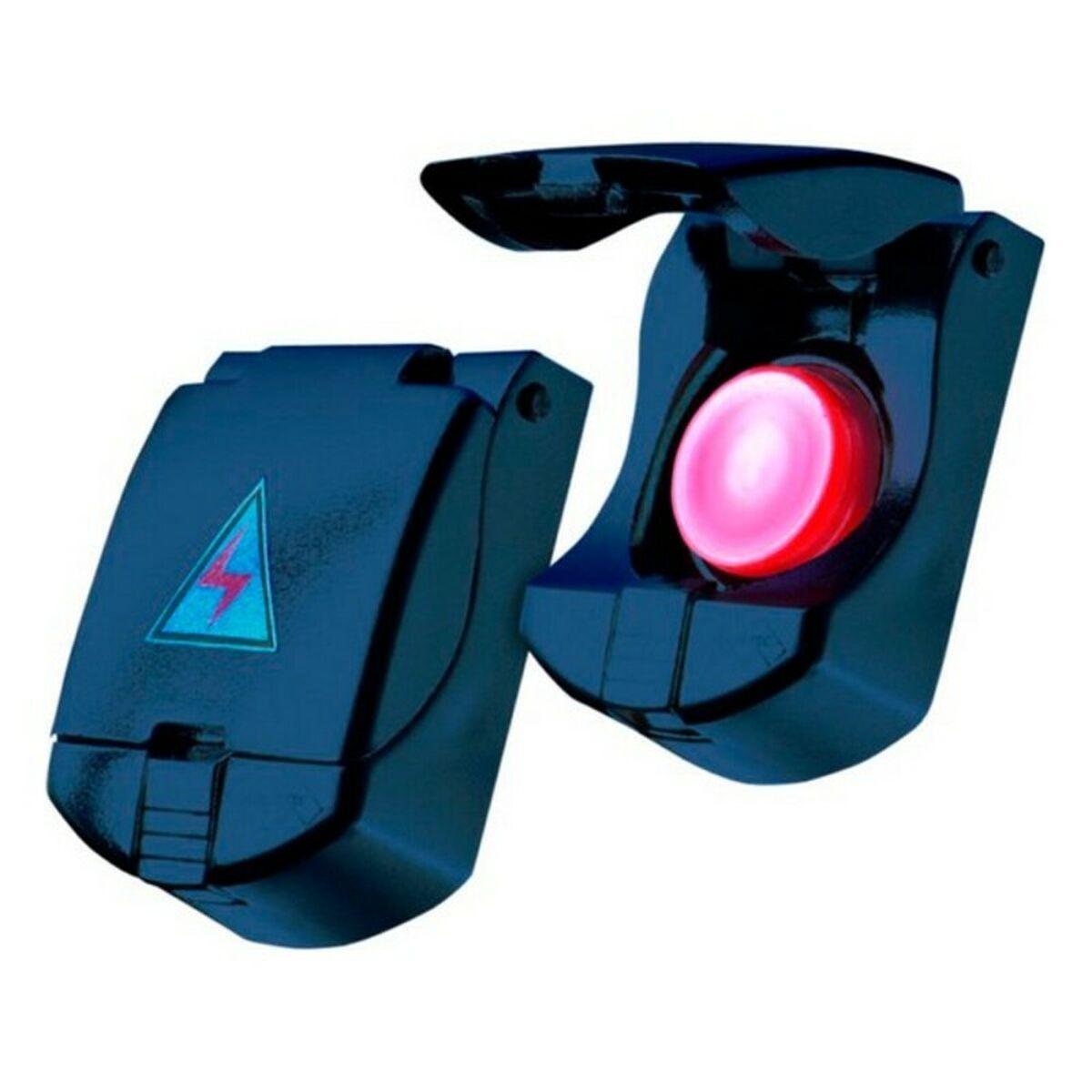 Foliatec startknap til motor - 12 V, sort, med låg