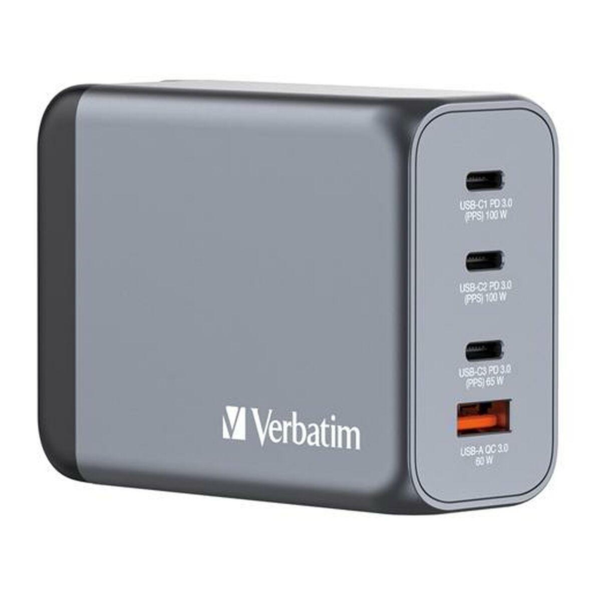 Verbatim vægoplader 200 W - USB‑C/USB-A, EU-stik