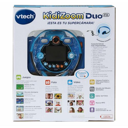 Legetøjskamera til børn Vtech Kidizoom Duo DX Blå