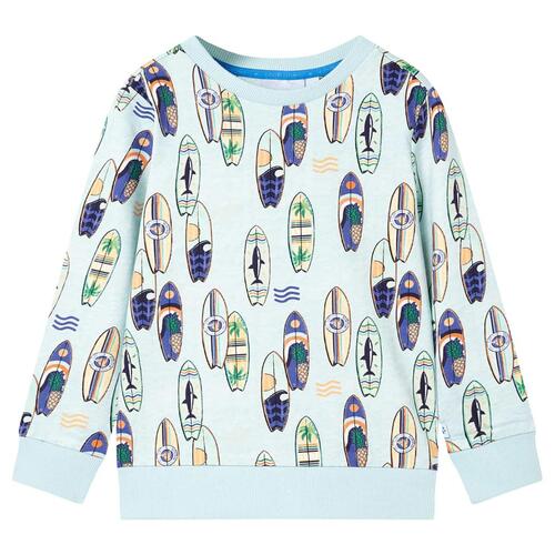 Sweatshirt til børn str. 92 blåmeleret