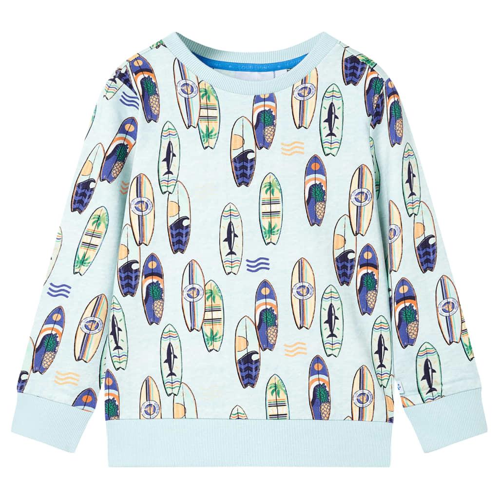 Sweatshirt til børn str. 92 blåmeleret