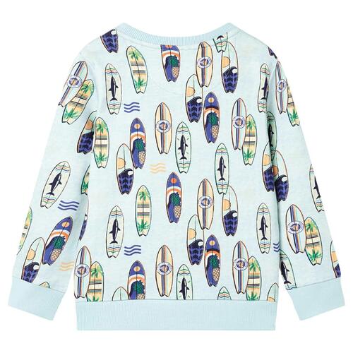 Sweatshirt til børn str. 92 blåmeleret