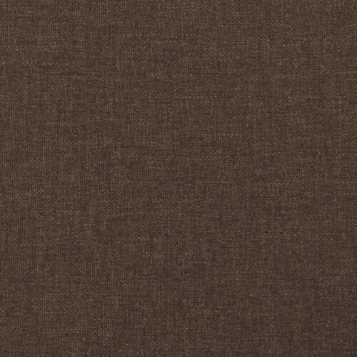 Springmadras med pocketfjedre 120x190x20 cm stof mørkebrun