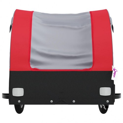 Cykelanhænger 30 kg - jern, sort/rød