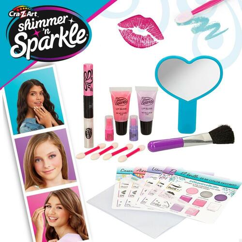 Makeup Sæt til Børn Cra-Z-Art Shimmer 'n Sparkle Glitz and Glam 44,5 x 3,5 x 22,5 cm 4 enheder