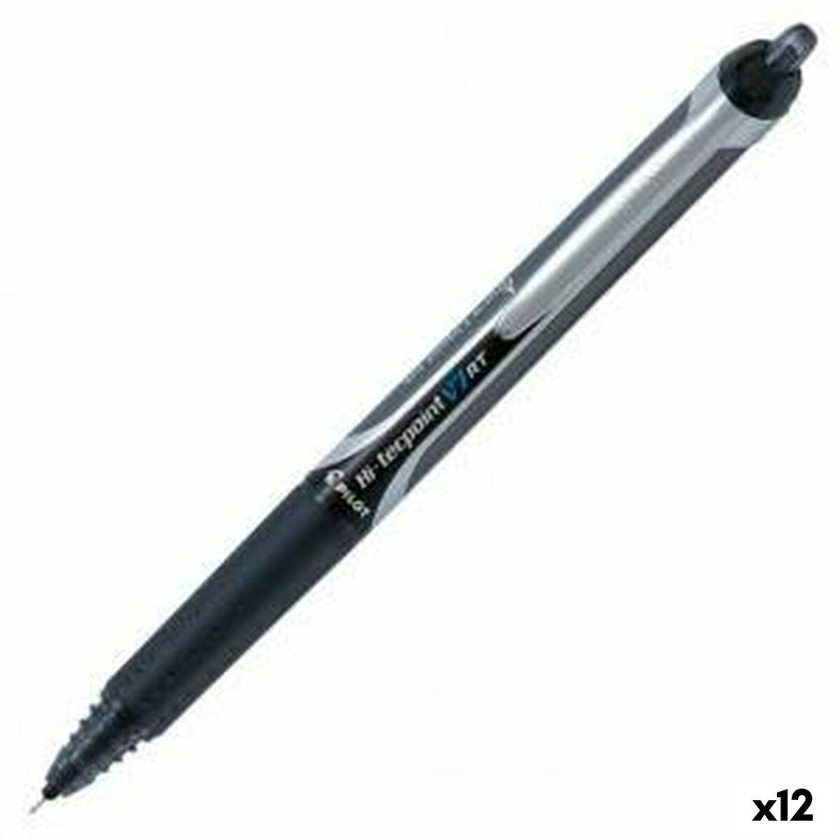 Pilot kuglepen Roller V7 RT - sort, 0,5 mm (12 stk.)