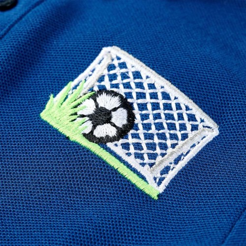 Poloshirt til børn str. 140 - mørkeblå