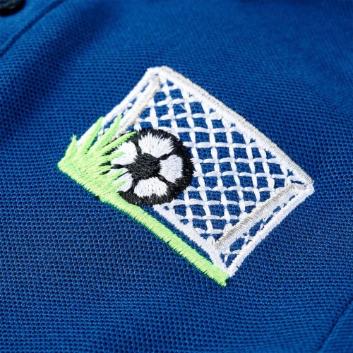 Poloshirt til børn str. 116 - mørkeblå