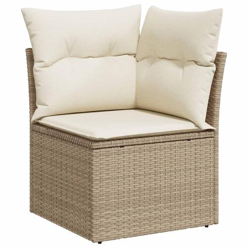 Sofasæt til haven 13 dele med hynder polyrattan beige