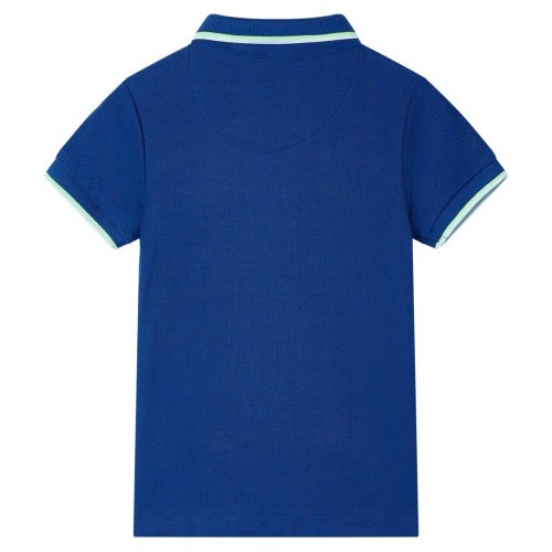 Poloshirt til børn str. 92 mørkeblå