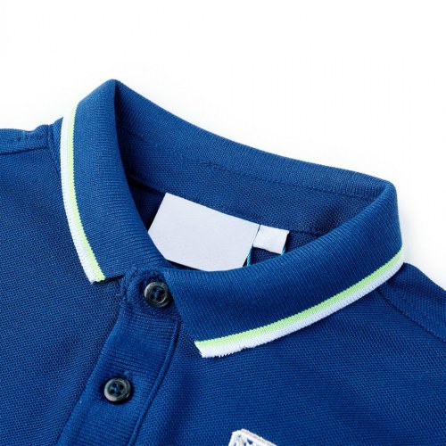 Poloshirt til børn str. 92 mørkeblå