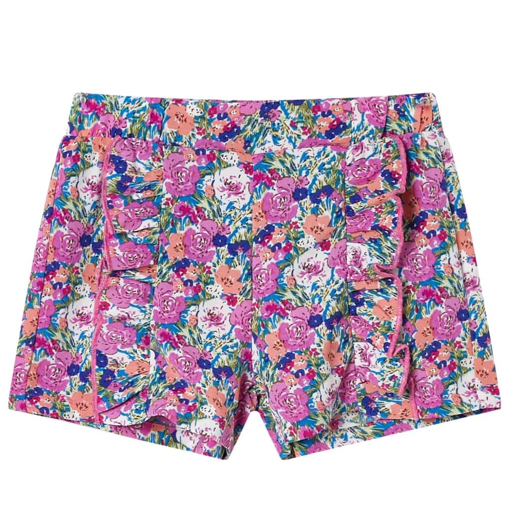 Shorts til børn str. 104 fuchsia billede