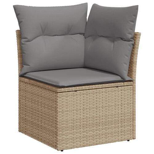 Sofasæt til haven 13 dele med hynder polyrattan beige