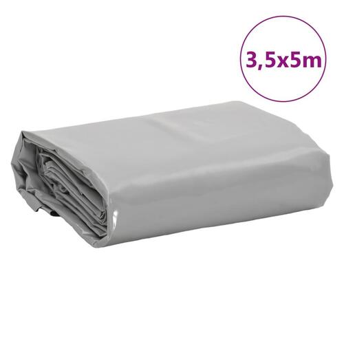 Presenning 3,5x5 m 650 g/m² grå