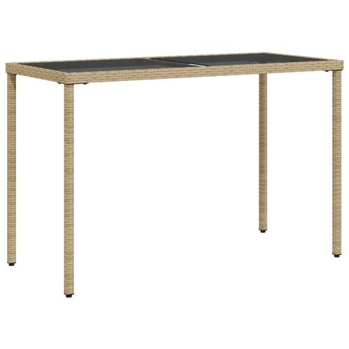 Spisebordssæt til haven 5 dele med hynder polyrattan beige