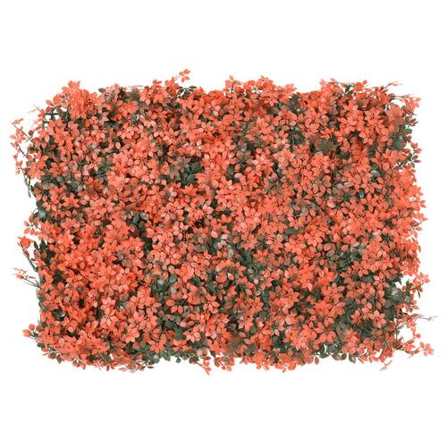 Hegn med kunstige ahornblade 24 stk. 40x60 cm rød