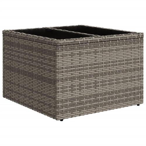 Sofasæt 5 dele med hynder polyrattan grå