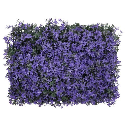 Hegn med kunstige blade 6 stk. 40x60 cm lilla