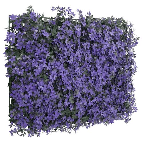 Hegn med kunstige blade 6 stk. 40x60 cm lilla