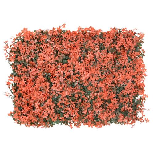 Hegn med kunstige ahornblade 6 stk. 40x60 cm rød