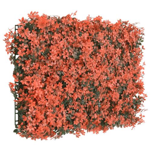 Hegn med kunstige ahornblade 6 stk. 40x60 cm rød
