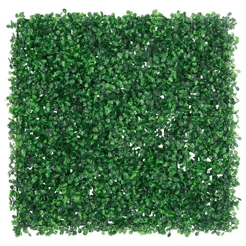 Kunstige hække 24 stk. 50x50 cm grøn