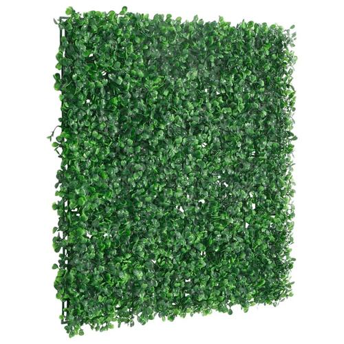 Kunstige hække 24 stk. 50x50 cm grøn