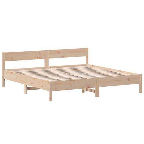 Sengeramme uden madras 180x200 cm massivt fyrretræ