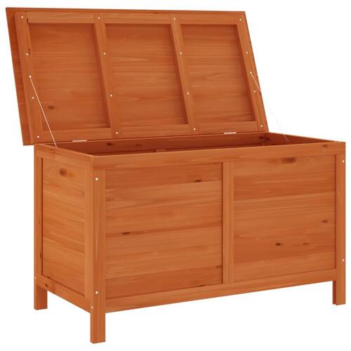 Opbevaringsboks til haven 99x49,5x58,5 cm massivt grantræ