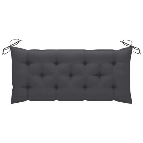 Hynde til havebænk 120x50x7 cm oxfordstof antracitgrå (OUTLET A)