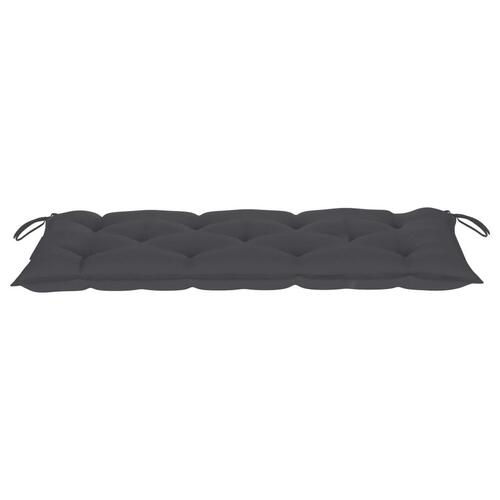 Hynde til havebænk 120x50x7 cm oxfordstof antracitgrå (OUTLET A)