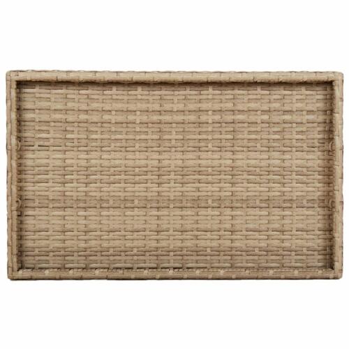 Bakkebord 65x40x75 cm polyrattan beige