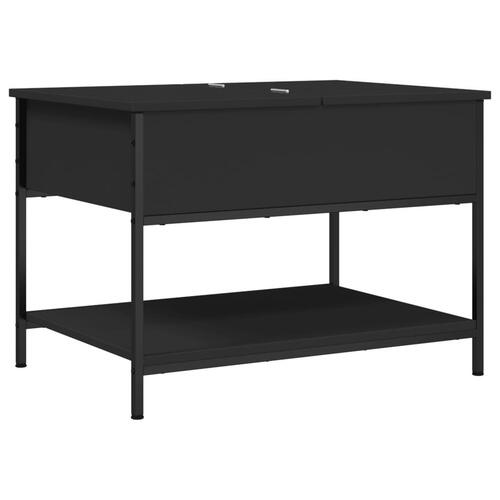 Sofabord 70x50x50 cm konstrueret træ sort