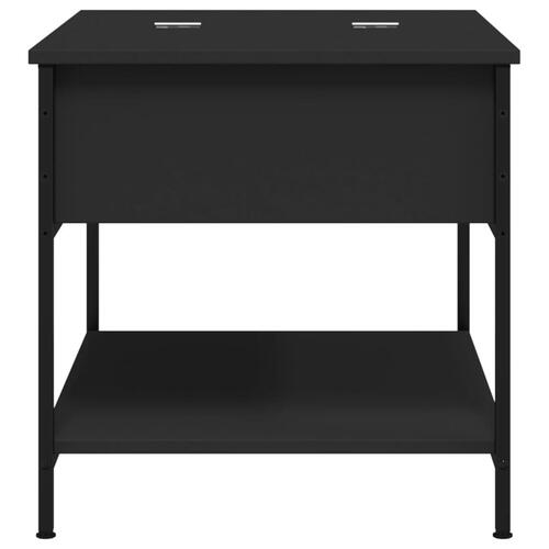 Sofabord 70x50x50 cm konstrueret træ sort