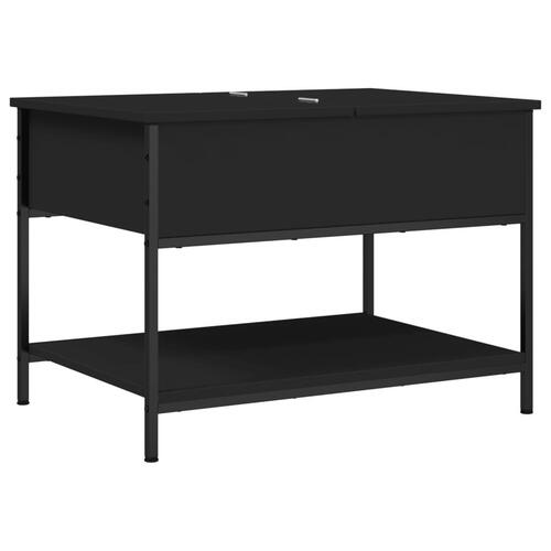 Sofabord 70x50x50 cm konstrueret træ sort