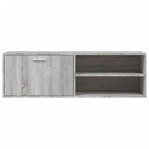 Tv-bord 120x34x37 cm konstrueret træ grå sonoma-eg