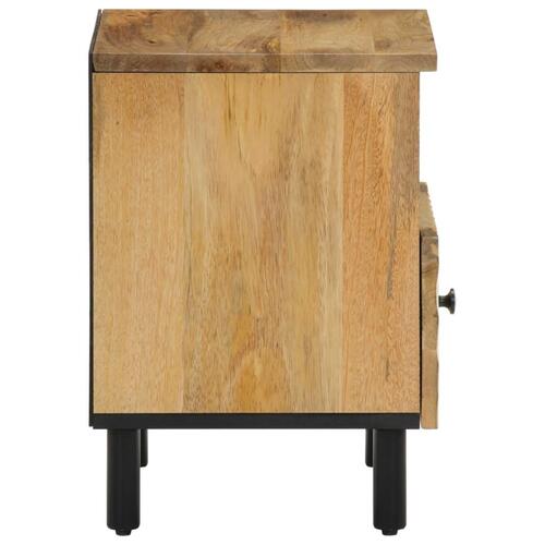 Sengebord 40x33x46 cm massivt mangotræ