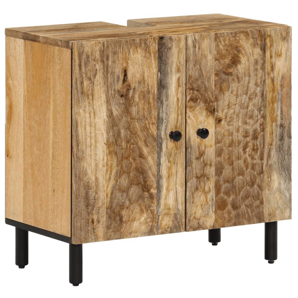 Underskab til vask 62x33x58 cm massivt mangotræ