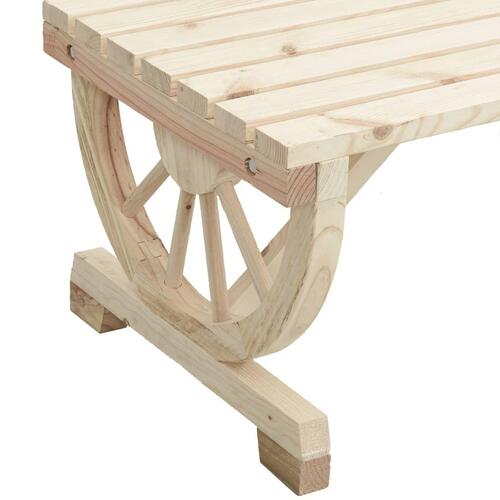 Havebord 115x55x65 cm massivt grantræ