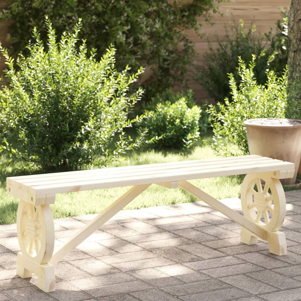 Havebænk 115 cm massivt fyrretræ