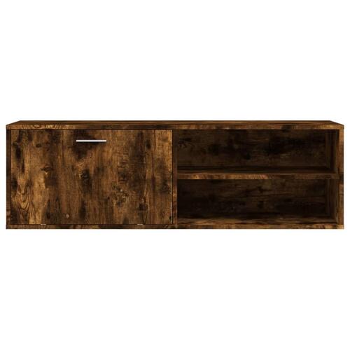Tv-bord 120x34x37 cm konstrueret træ røget egetræsfarve