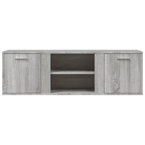 Tv-bord 120x34x37 cm konstrueret træ grå sonoma-eg