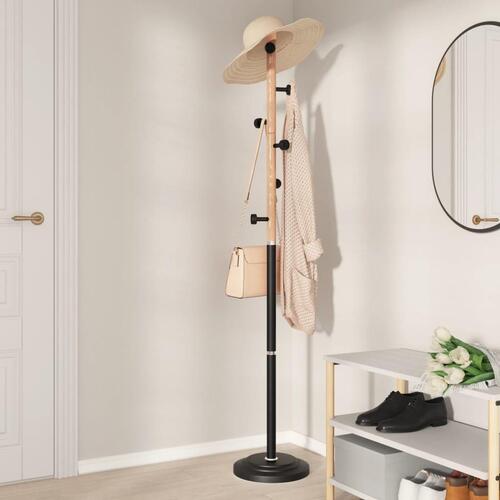 Stumtjener 177 cm pulverlakeret jern sort
