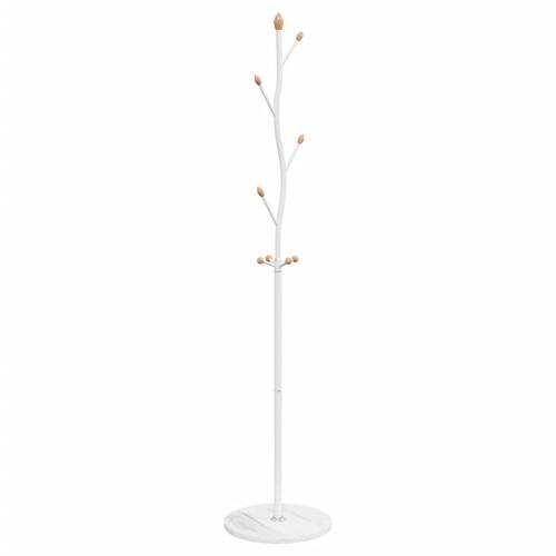 Stumtjener 177 cm pulverlakeret jern hvid