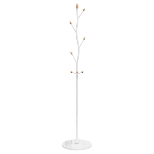 Stumtjener 177 cm pulverlakeret jern hvid