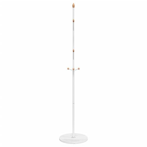 Stumtjener 177 cm pulverlakeret jern hvid