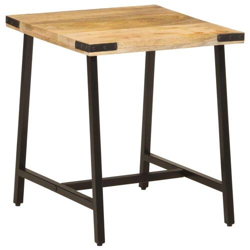 Sidebord 45x45x50 cm massivt mangotræ og jern