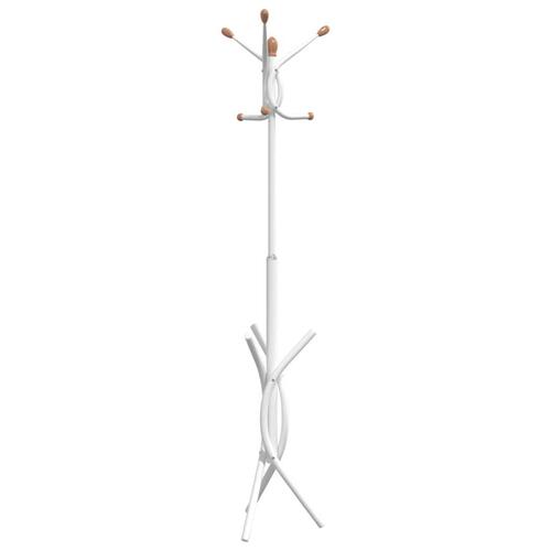 Stumtjener 176 cm pulverlakeret jern hvid